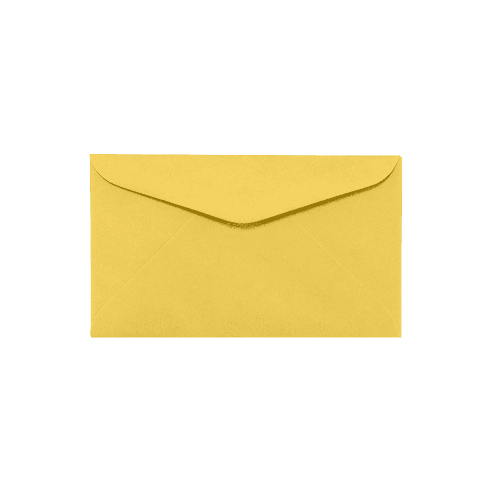 LUXPaper #6 1/4 Regular Envelopes, 3 1/2 x 6, Goldenrod Yellow, 1000/Pack