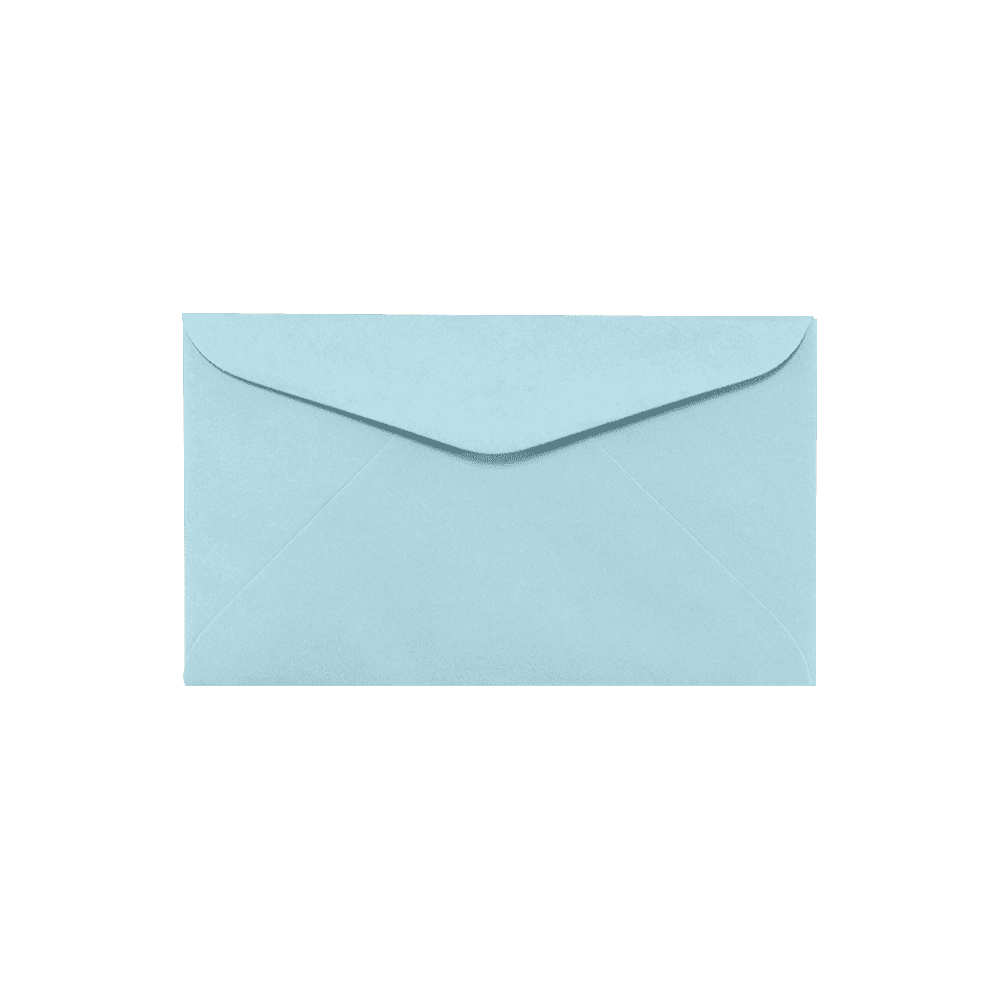 LUXPaper #6 1/4 Regular Envelopes, 3 1/2 x 6, Pastel Blue, 1000/Pack