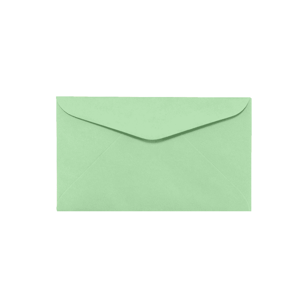 LUXPaper #6 1/4 Regular Envelopes, 3 1/2 x 6, Pastel Green, 250/Pack