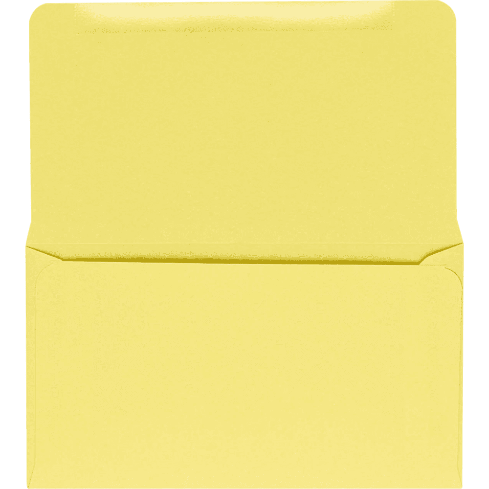 LUXPaper 6 1/4 Remittance Envelopes, Pastel Canary, 3 1/2 x 6, 250/Pack