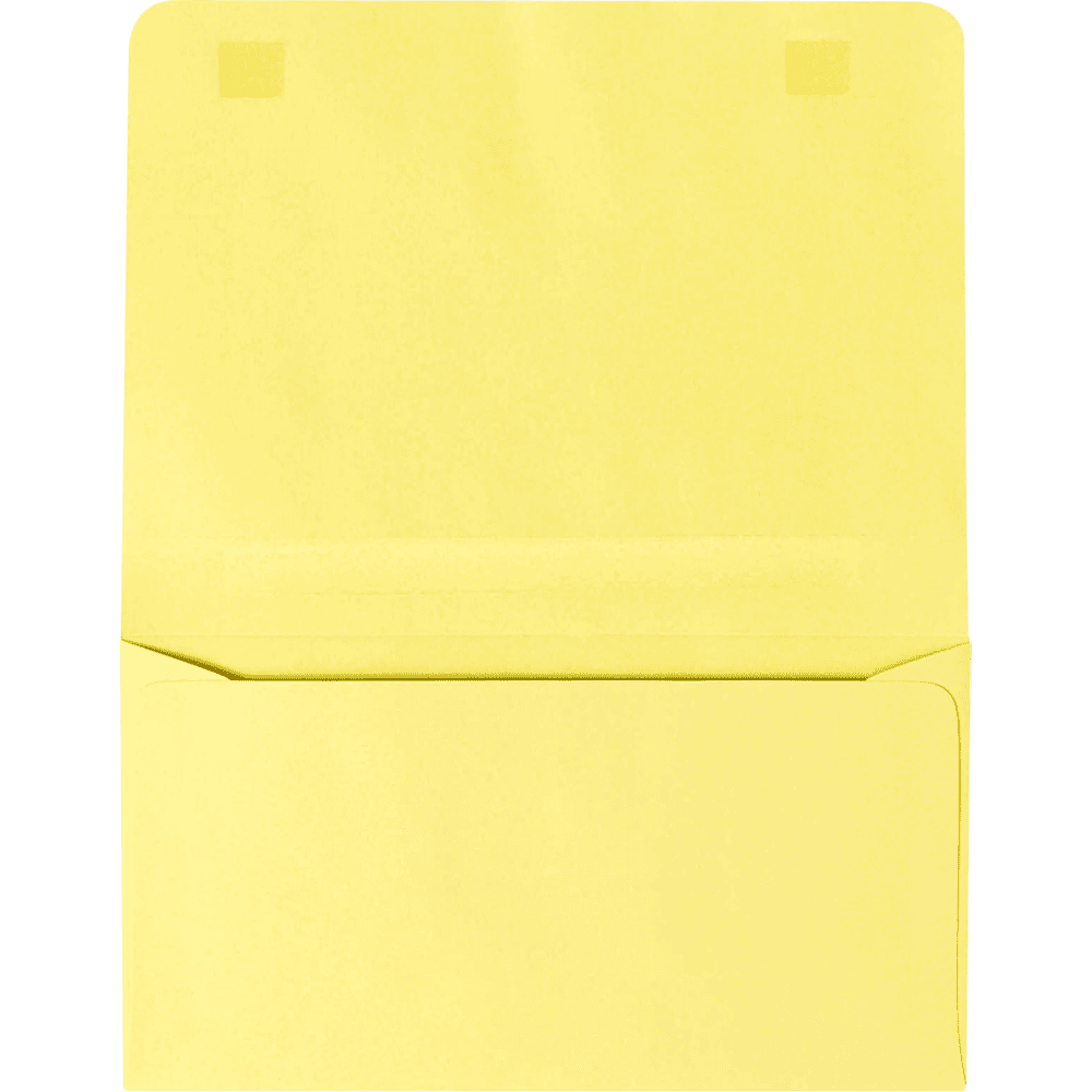 LUXPaper #6 2-Way Remittance Envelopes, 4 1/4 x 6 1/2, Pastel Canary, 500/Pack
