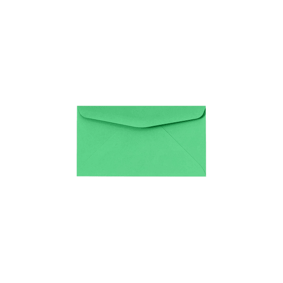 LUXPaper #6 3/4 Regular Envelopes, 3 5/8 x 6 1/2, Bright Green, 50/Pack