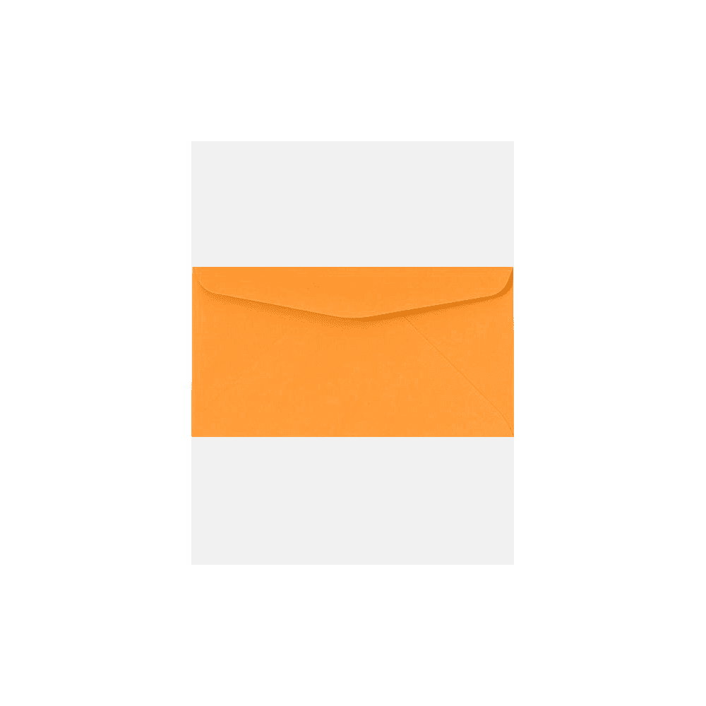 LUXPaper #6 3/4 Regular Envelopes, 3 5/8 x 6 1/2, Electric Orange, 1000/Pack