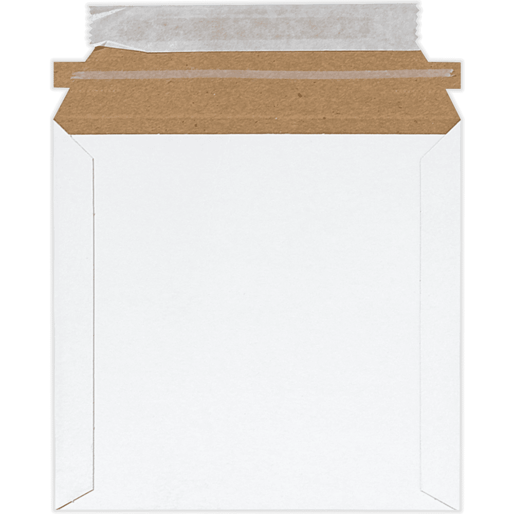 LUXPaper 6 x 6 Cardboard Mailers, White, 50/Pack