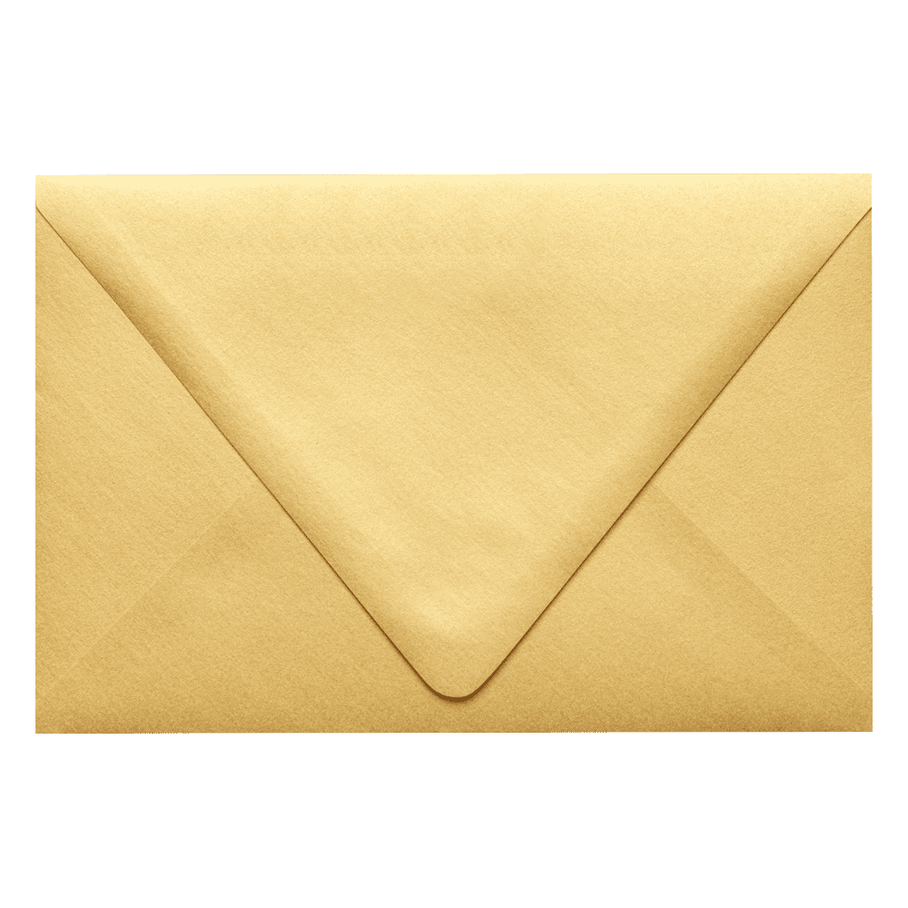 LUXPaper 6 x 9 Booklet Contour Flap Envelopes, Gold Metallic, 500/Pack