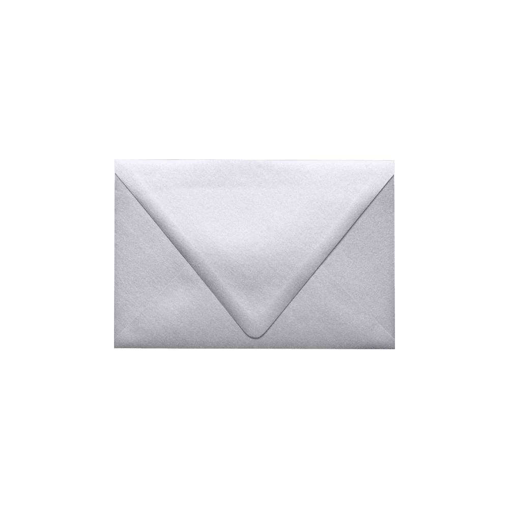 LUXPaper 6 x 9 Booklet Contour Flap Envelopes, Silver Metallic, 50/Pack