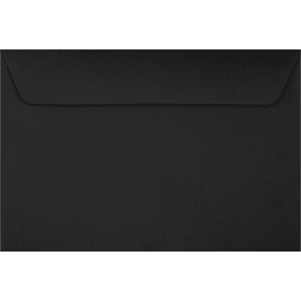 LUXPaper 6 x 9 Booklet Envelopes, Black Linen, 1000/Pack