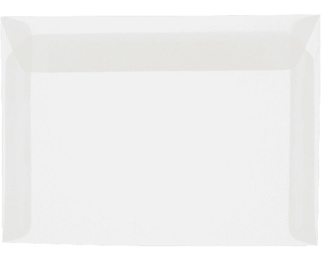 LUXPaper 6 x 9 Booklet Envelopes, Clear Translucent, 50/Pack
