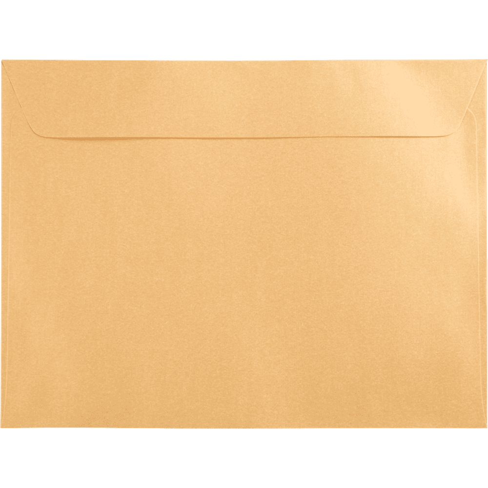 LUXPaper 6 x 9 Booklet Envelopes, Gold Metallic, 50/Pack