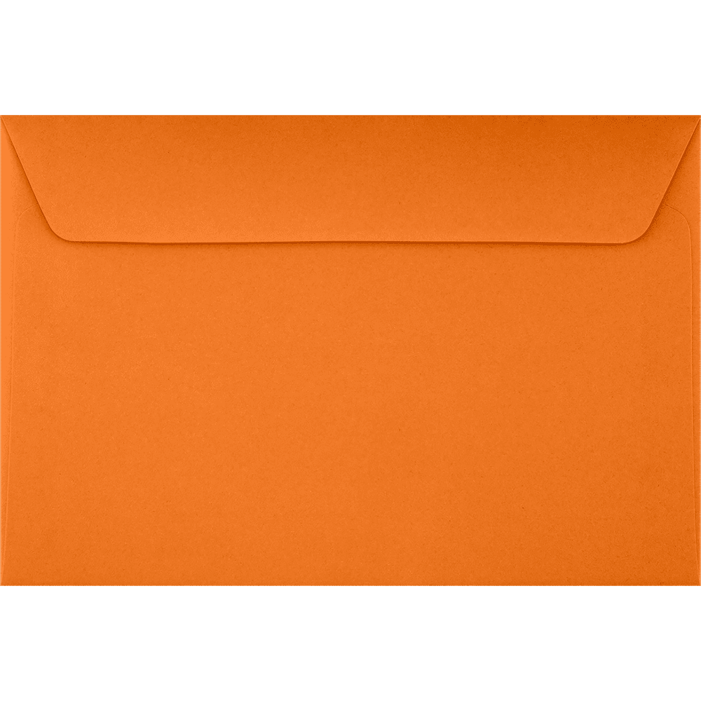 LUXPaper 6 x 9 Booklet Envelopes, Mandarin Orange, 250/Pack
