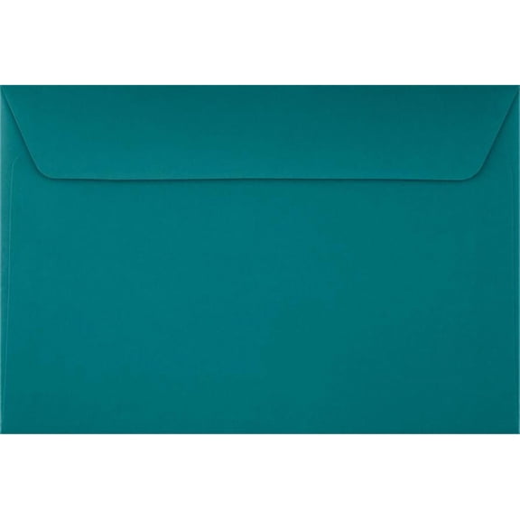 LUXPaper 6 x 9 Booklet Envelopes, Teal, 50/Pack