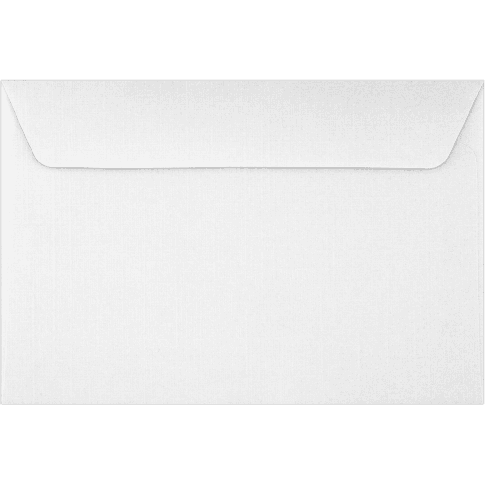 LUXPaper 6 x 9 Booklet Envelopes, White Linen, 1000/Pack