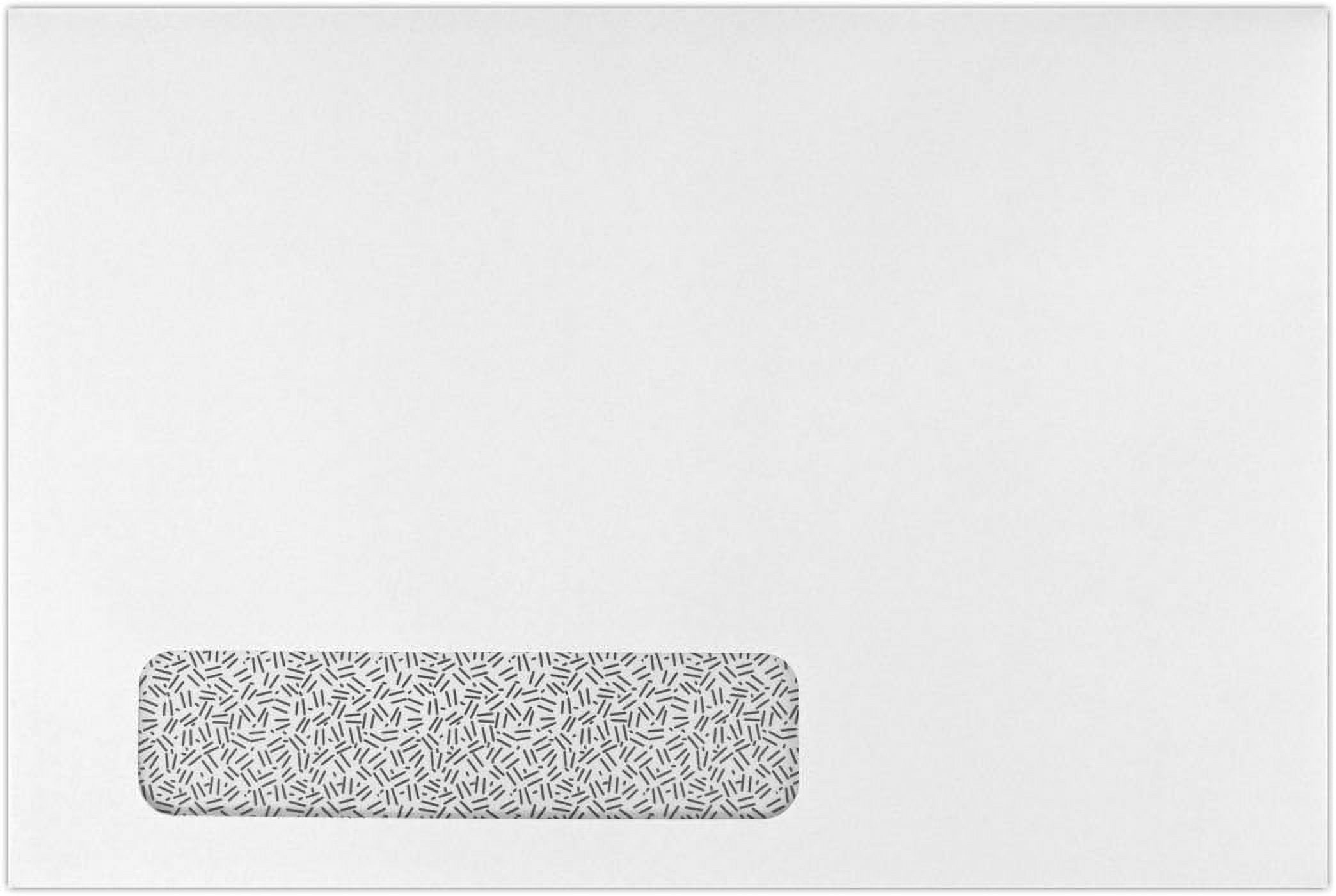 LUXPaper 6 x 9 Booklet Window Envelopes Security Tint White 24lb. Text 500 Qty