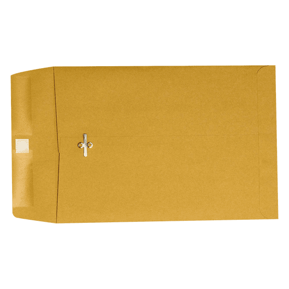 LUXPaper 6 x 9 Clasp Envelopes, Brown Kraft, 250/Pack