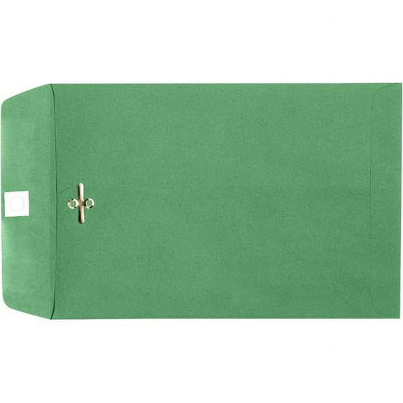 LUXPaper 6 x 9 Clasp Envelopes, Holiday Green, 500/Pack