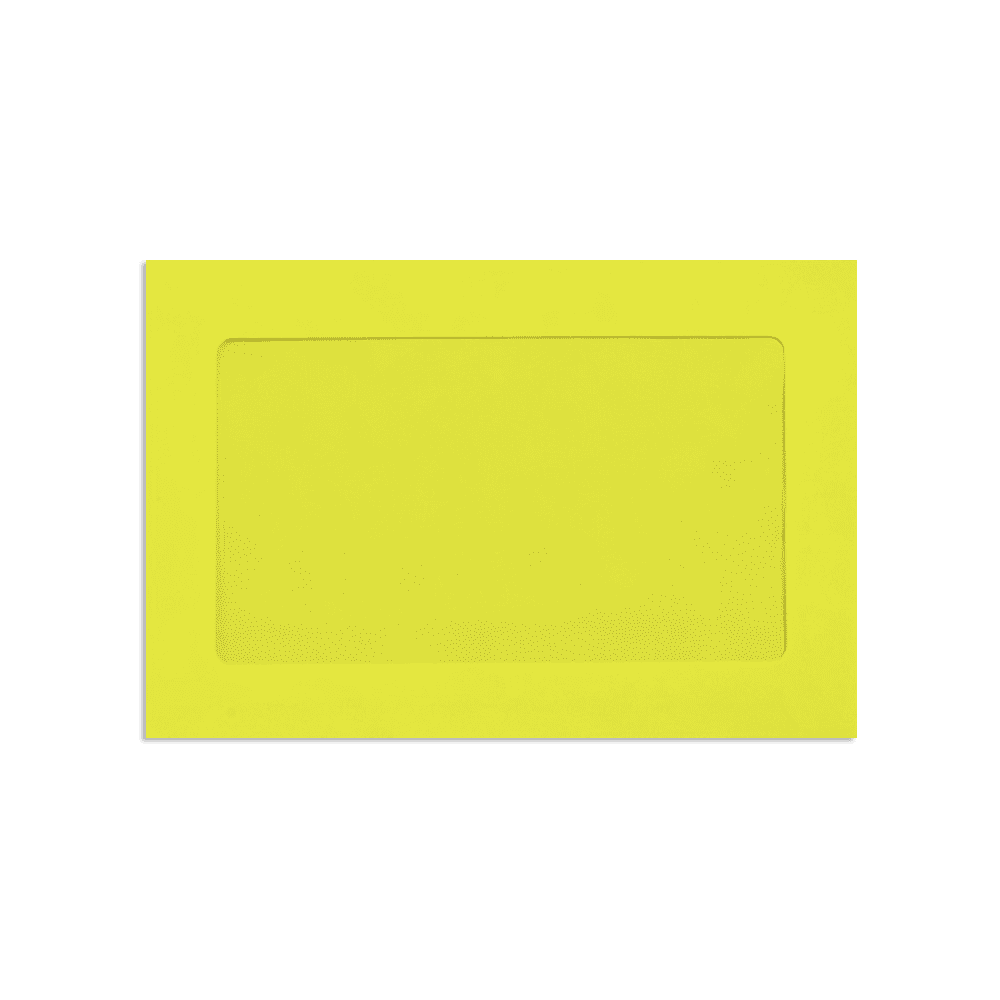 LUXPaper 6 x 9 Full Face Window Envelopes, Citrus, 500/Pack