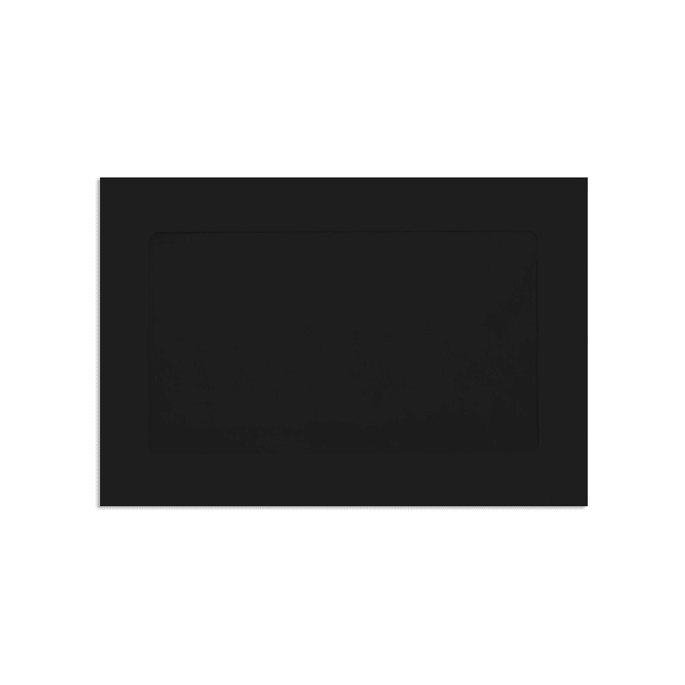 LUXPaper 6 x 9 Full Face Window Envelopes, Midnight Black, 500/Pack