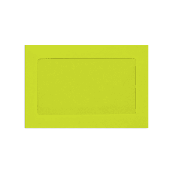 LUXPaper 6 x 9 Full Face Window Envelopes, Wasabi, 250/Pack