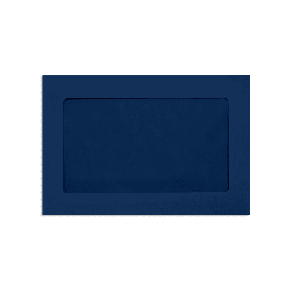 LUXPaper 6 x 9 Full Faced Window Envelopes, Navy Blue, 1000/Pack