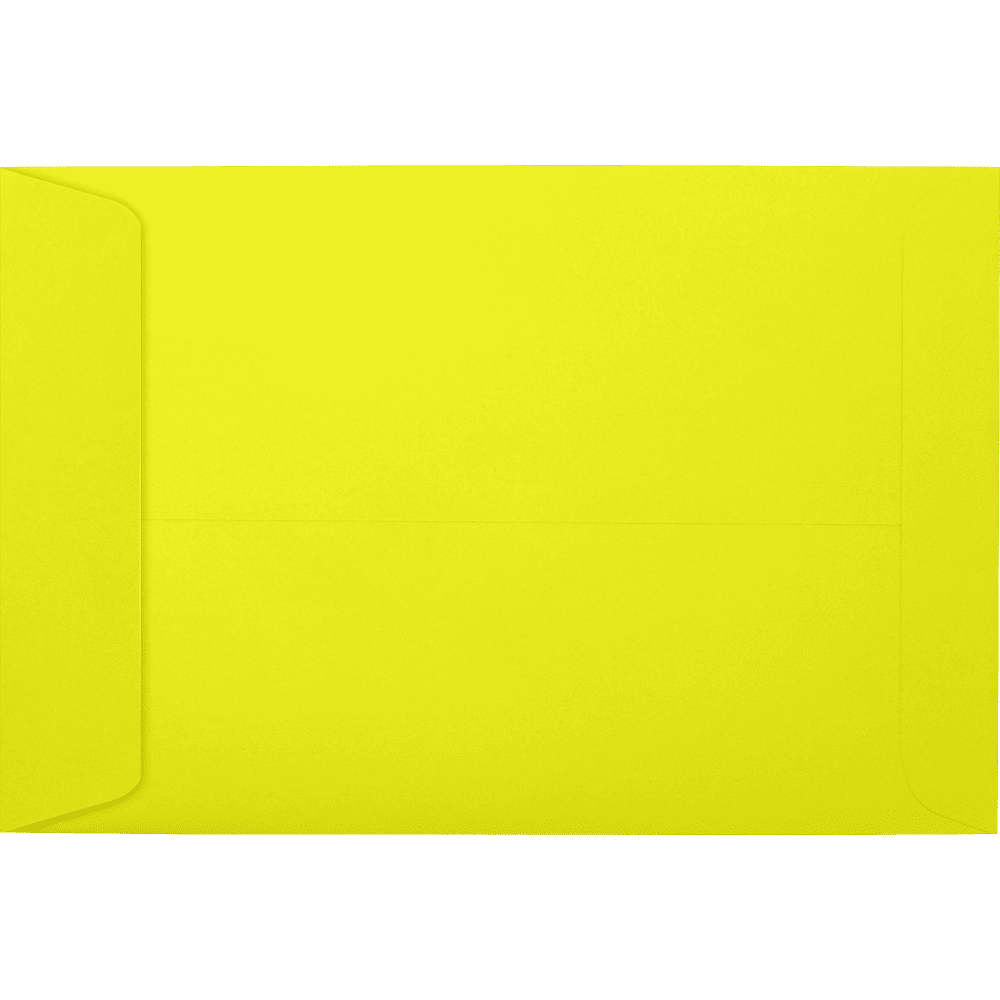 LUXPaper 6 x 9 Open End Envelopes, Citrus, 250/Pack