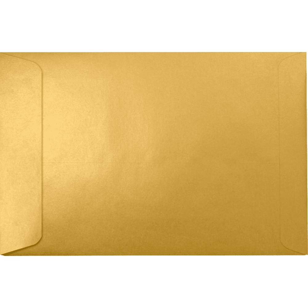 LUXPaper 6 x 9 Open End Envelopes, Gold Metallic, 250/Pack