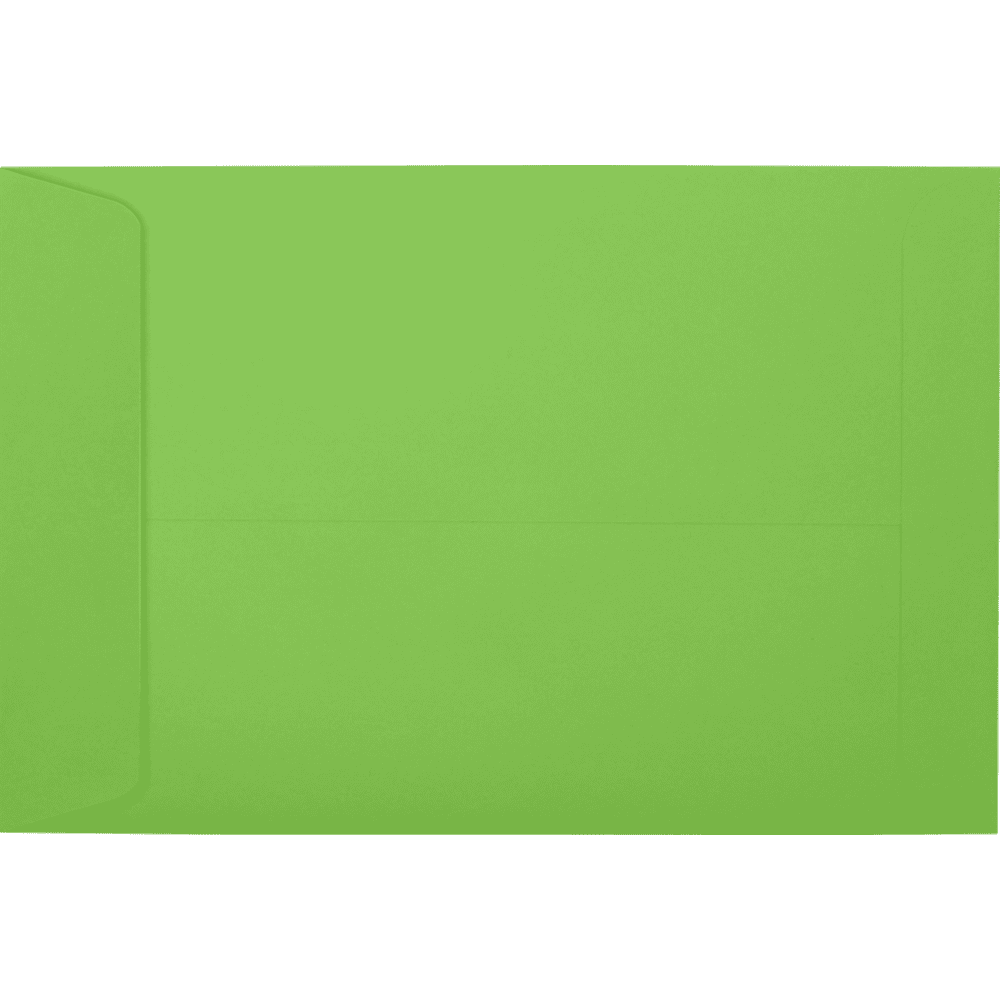 LUXPaper 6 x 9 Open End Envelopes, Limelight, 50/Pack