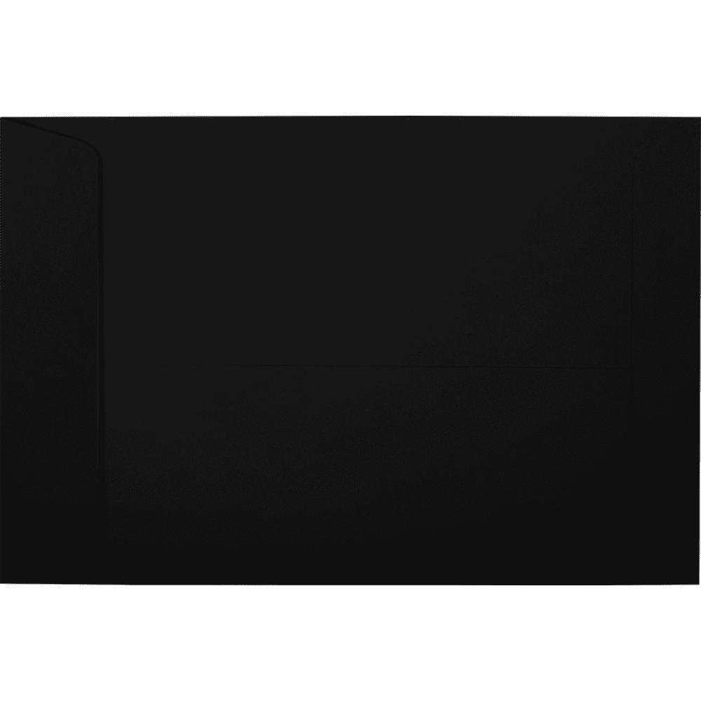 LUXPaper 6 x 9 Open End Envelopes, Midnight Black, 250/Pack