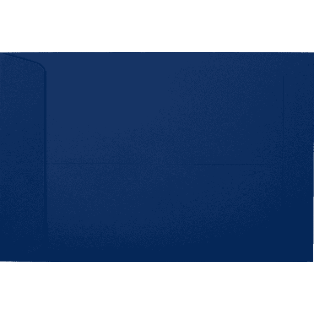 LUXPaper 6 x 9 Open End Envelopes, Navy, 50/Pack