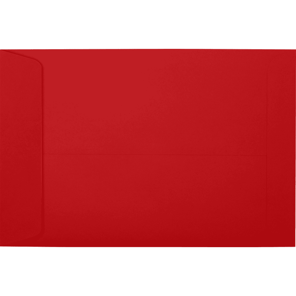 LUXPaper 6 x 9 Open End Envelopes, Ruby Red, 50/Pack