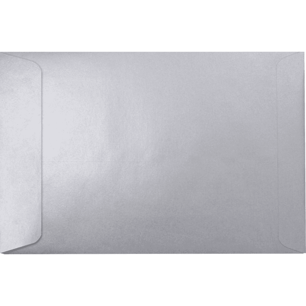 LUXPaper 6 x 9 Open End Envelopes, Silver Metallic, 250/Pack