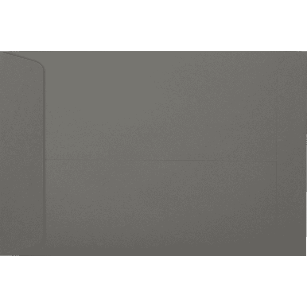 LUXPaper 6 x 9 Open End Envelopes, Smoke, 50/Pack