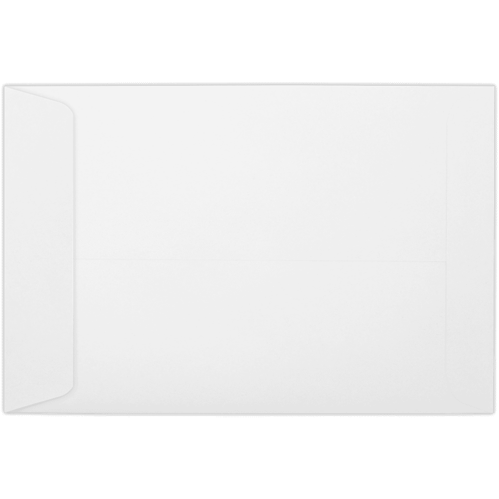 LUXPaper 6 x 9 Open End Envelopes, White, 50/Pack