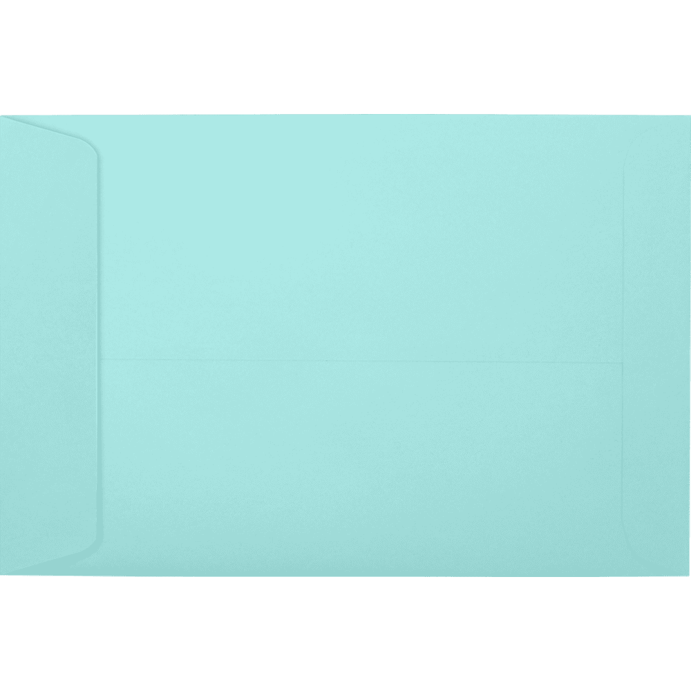 LUXPaper 6 x 9 Peel & Seal Open End Envelopes, Seafoam Blue, 1000/Pack