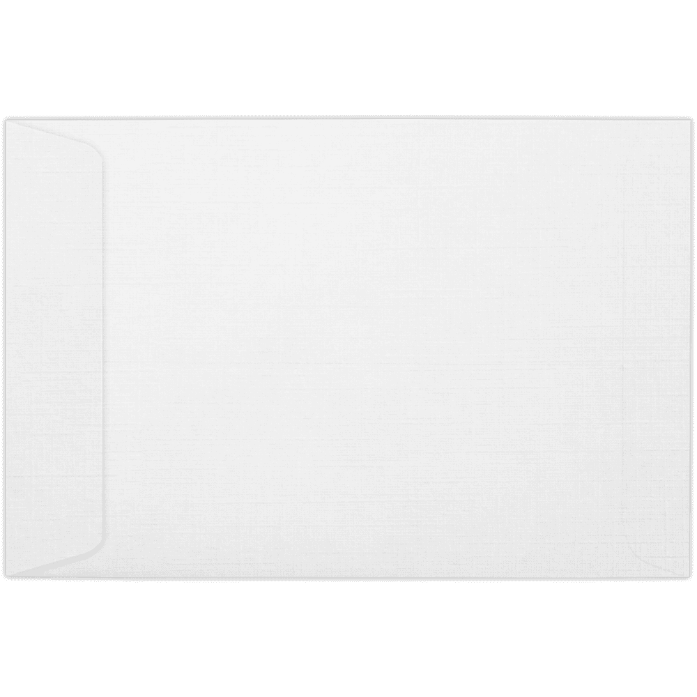 LUXPaper 6 x 9 Peel & Seal Open End Envelopes, White Linen, 1000/Pack