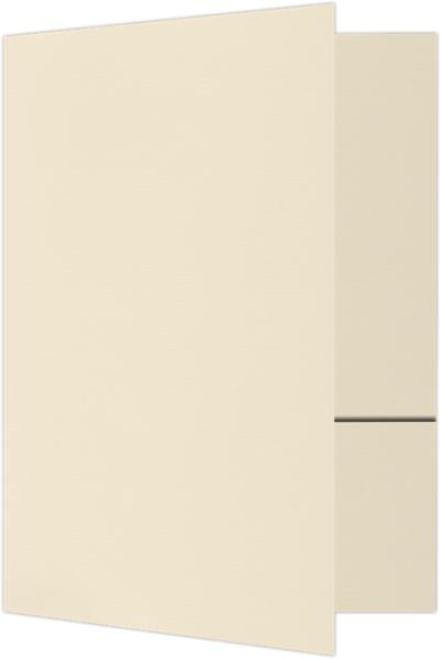 LUXPaper 6 x 9 Small Two Pocket Presentation Folders, Natural Linen, 100/Pack