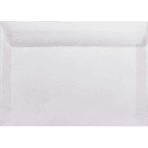 LUXPaper 7 1/2 x 10 1/2 Booklet Envelopes, Clear Translucent, 50/Pack