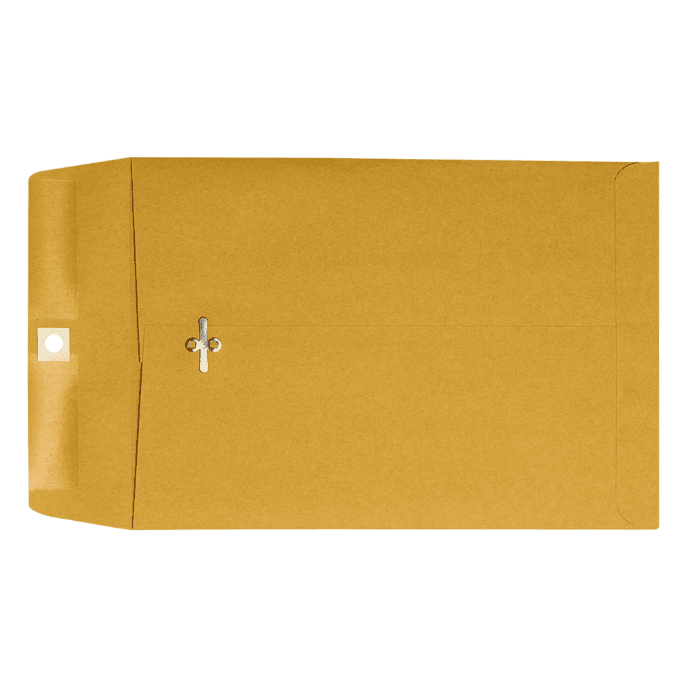 LUXPaper 7 1/2 x 10 1/2 Clasp Envelopes, Brown Kraft, 500/Pack