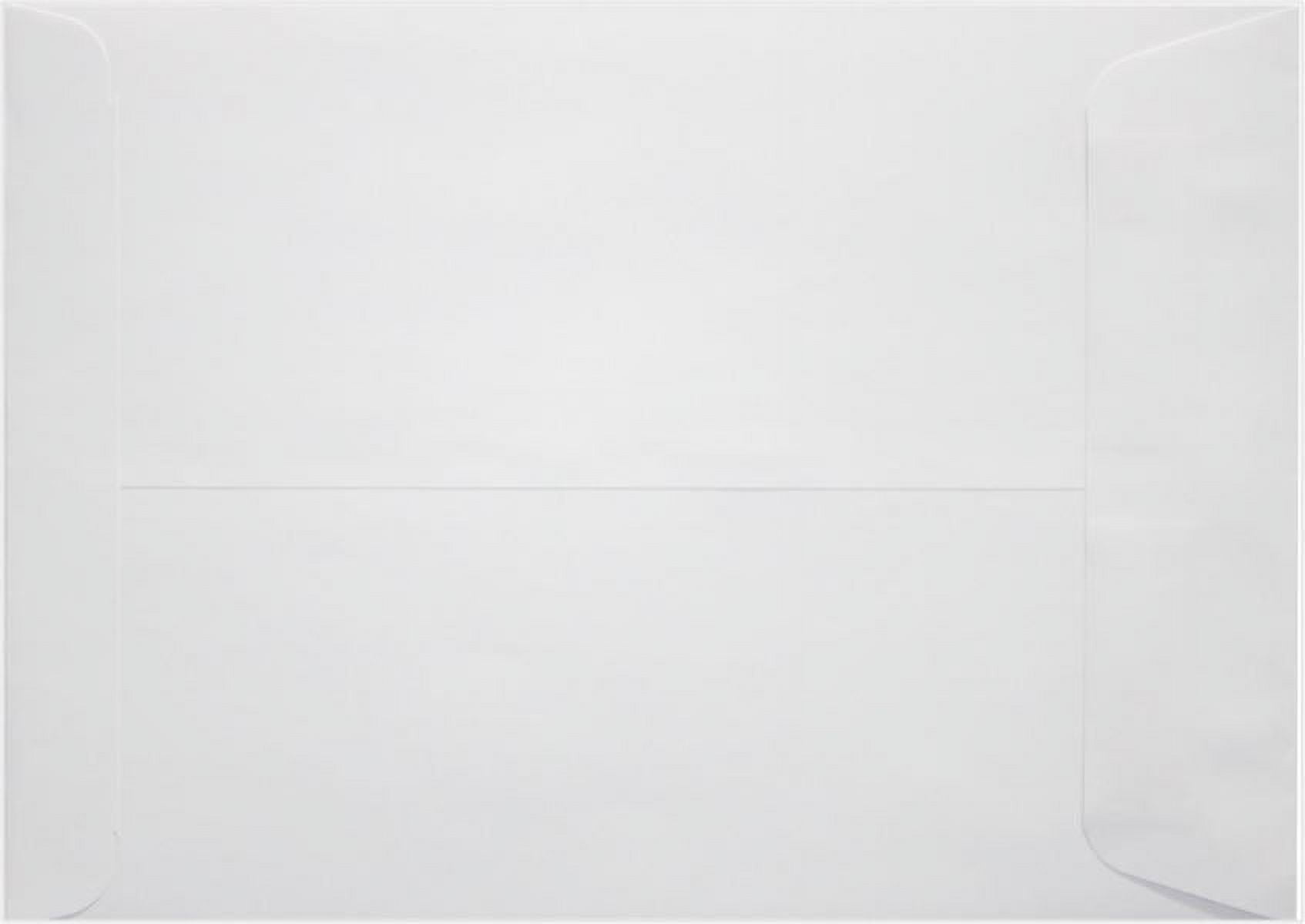 LUXPaper 7 1/2 x 10 1/2 Open End Envelopes, Bright White, 50/Pack