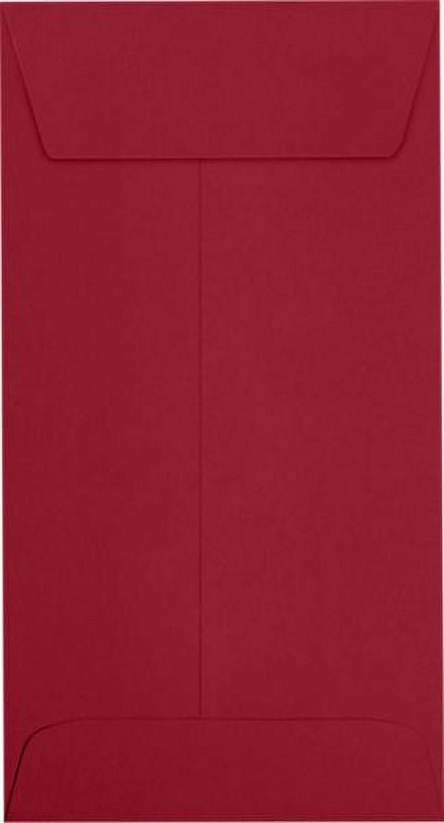LUXPaper #7 Coin Envelopes, 3 1/2 x 6 1/2, Garnet, 500/Pack