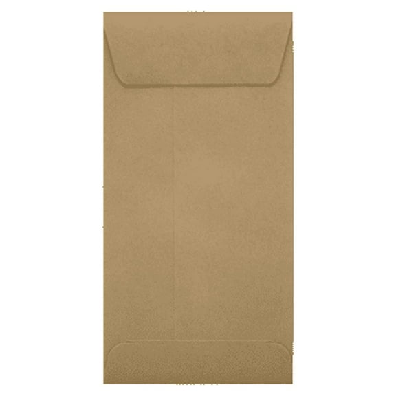 LUXPaper #7 Coin Envelopes, 70 lb, 3 1/2 x 6 1/2, Grocery Bag Brown, 250 Pack