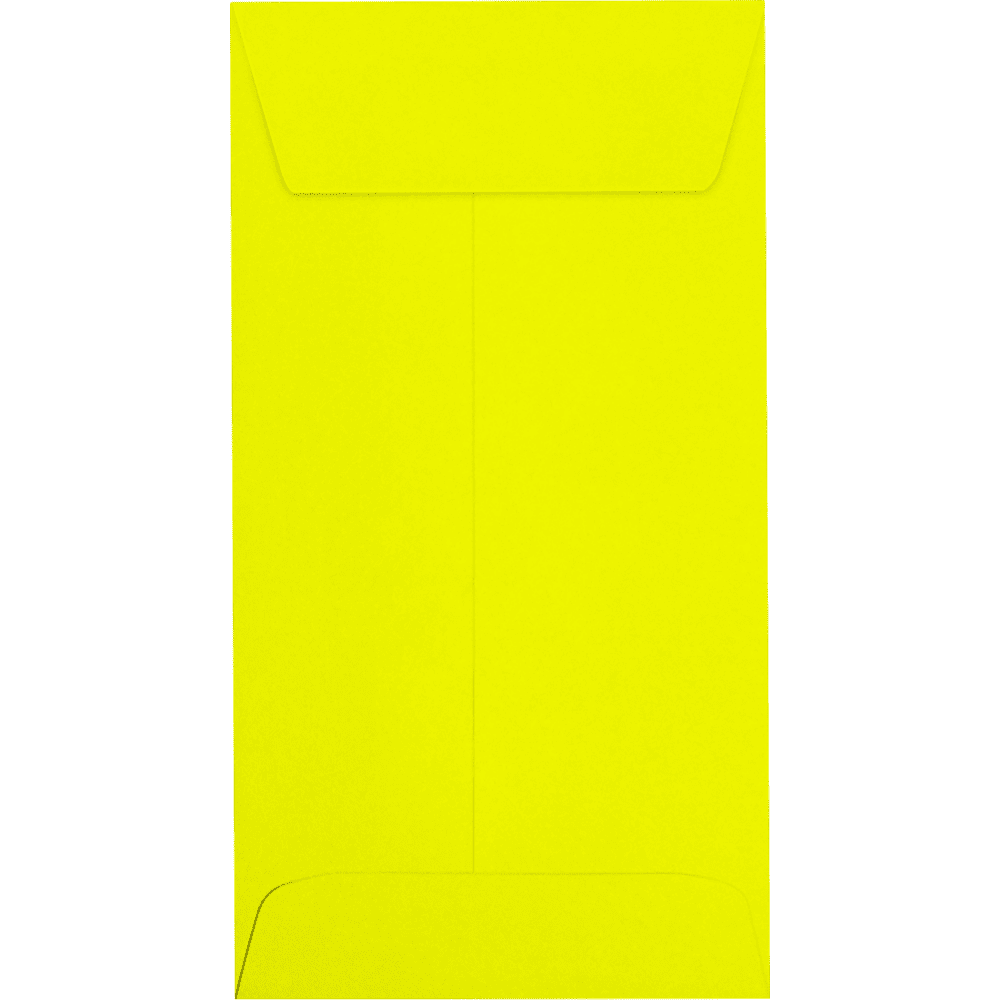 LUXPaper #7 Coin Envelopes, 80 lb, 3 1/2 x 6 1/2, Citrus Green, 1000 Pack