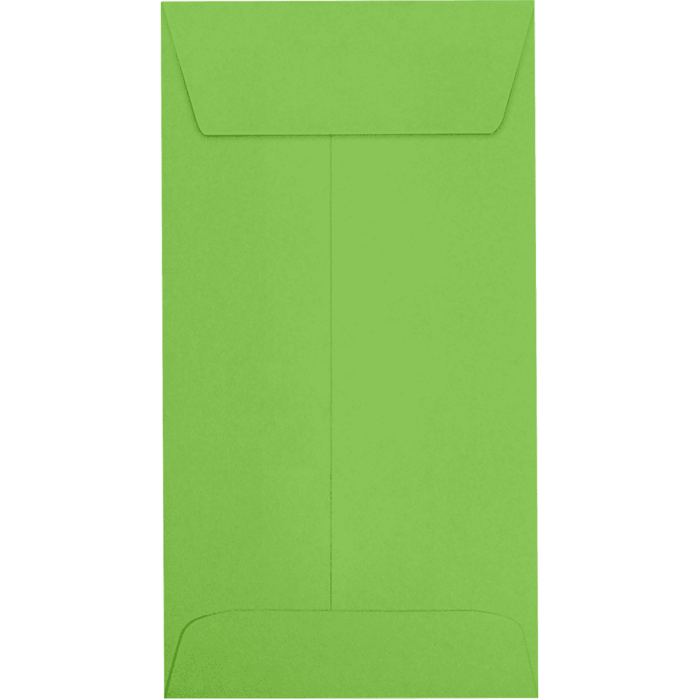 LUXPaper #7 Coin Envelopes, 80 lb, 3 1/2 x 6 1/2, Limelight Green, 50 Pack