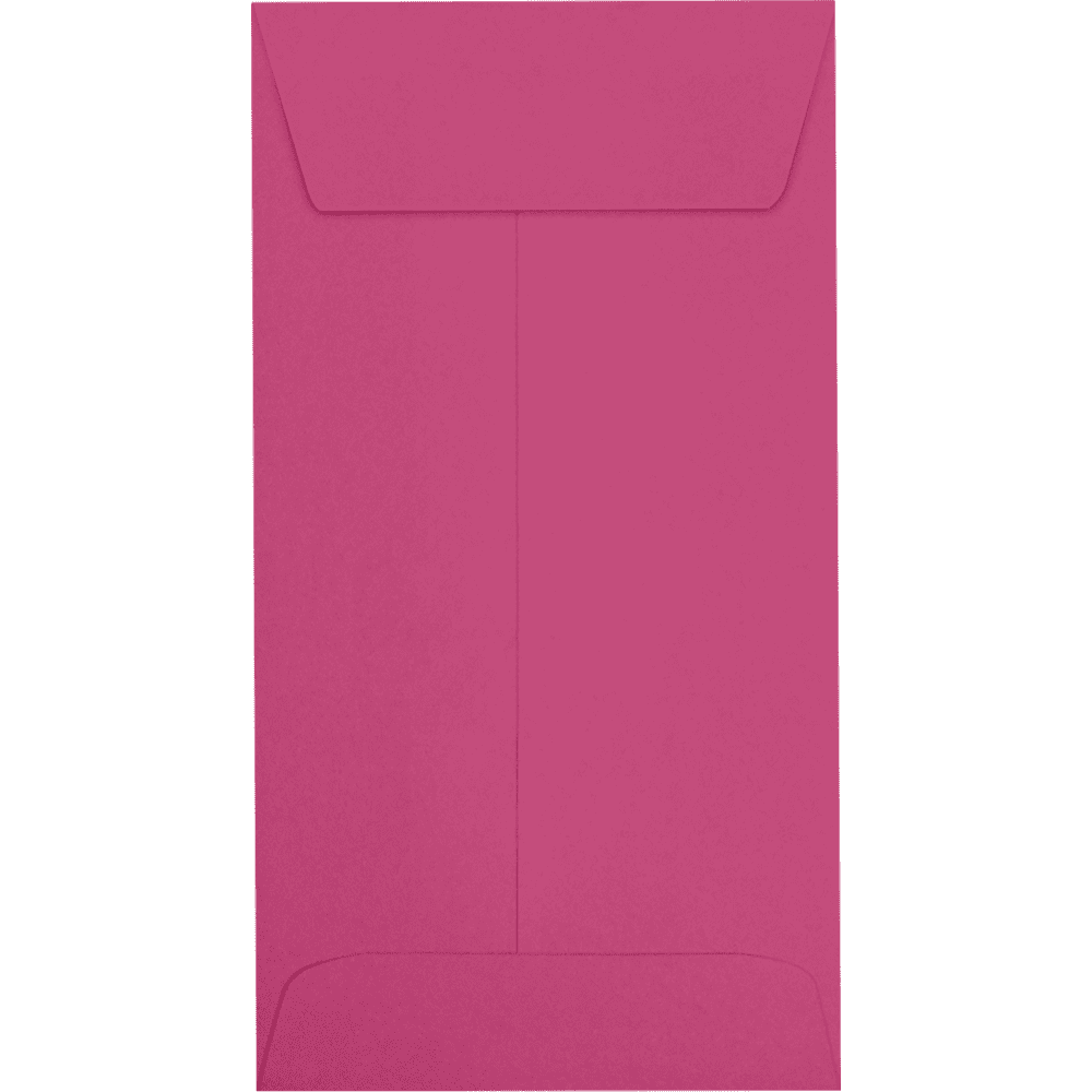 LUXPaper #7 Coin Envelopes, 80 lb, 3 1/2 x 6 1/2, Magenta Pink, 500 Pack