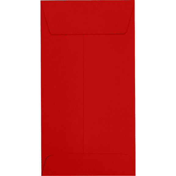 LUXPaper #7 Coin Envelopes, 80 lb, 3 1/2 x 6 1/2, Ruby Red, 50 Pack