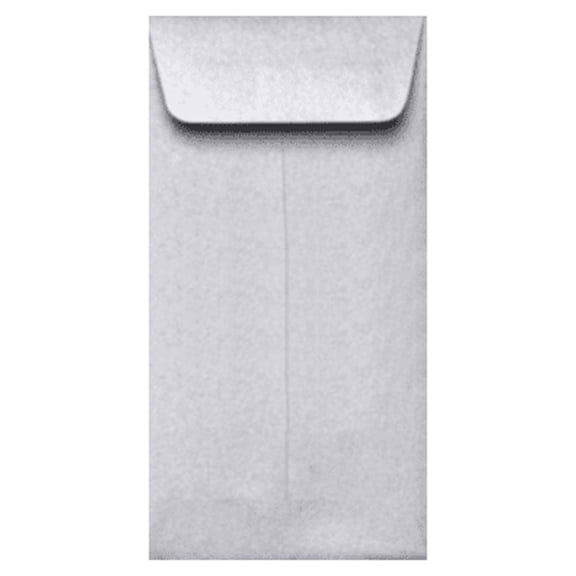 LUXPaper #7 Coin Envelopes, 80 lb, 3 1/2 x 6 1/2, Silver Metallic, 500 Pack