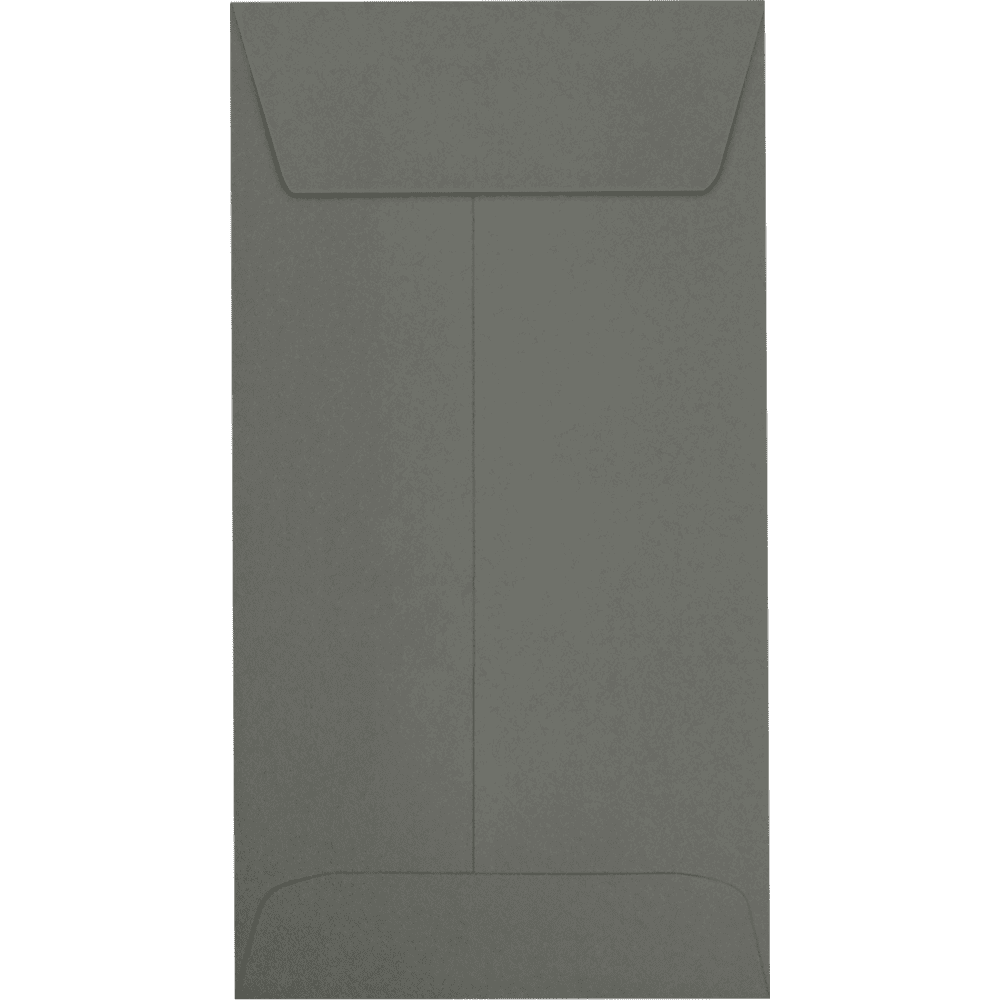 LUXPaper #7 Coin Envelopes, 80 lb, 3 1/2 x 6 1/2, Smoke Gray, 250 Pack