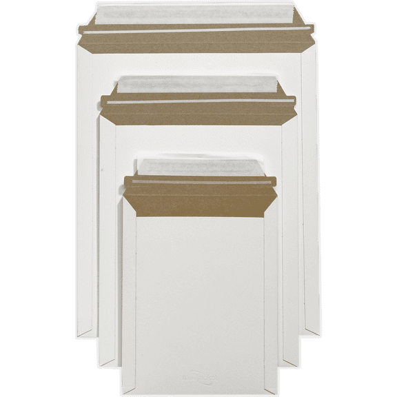 LUXPaper 7 x 9 Cardboard Mailers, White, 1000/Pack