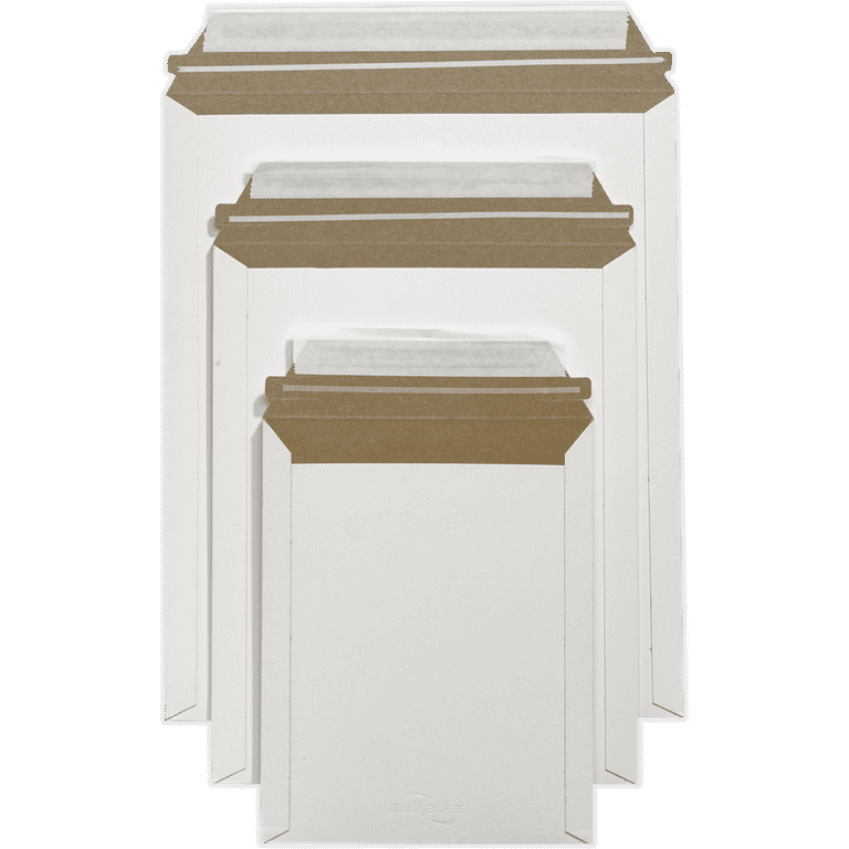 BOX USA Corrugated Mailers 11x8x4 Inches - Pack Of 50 White Shipping Boxes For Small Items & Fragile Goods