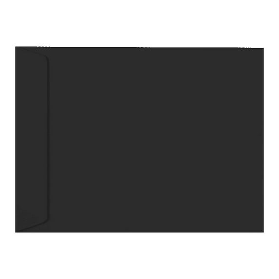 LUXPaper 8 1/2 x 10 1/2 Open End Envelopes, Midnight Black, 250/Pack