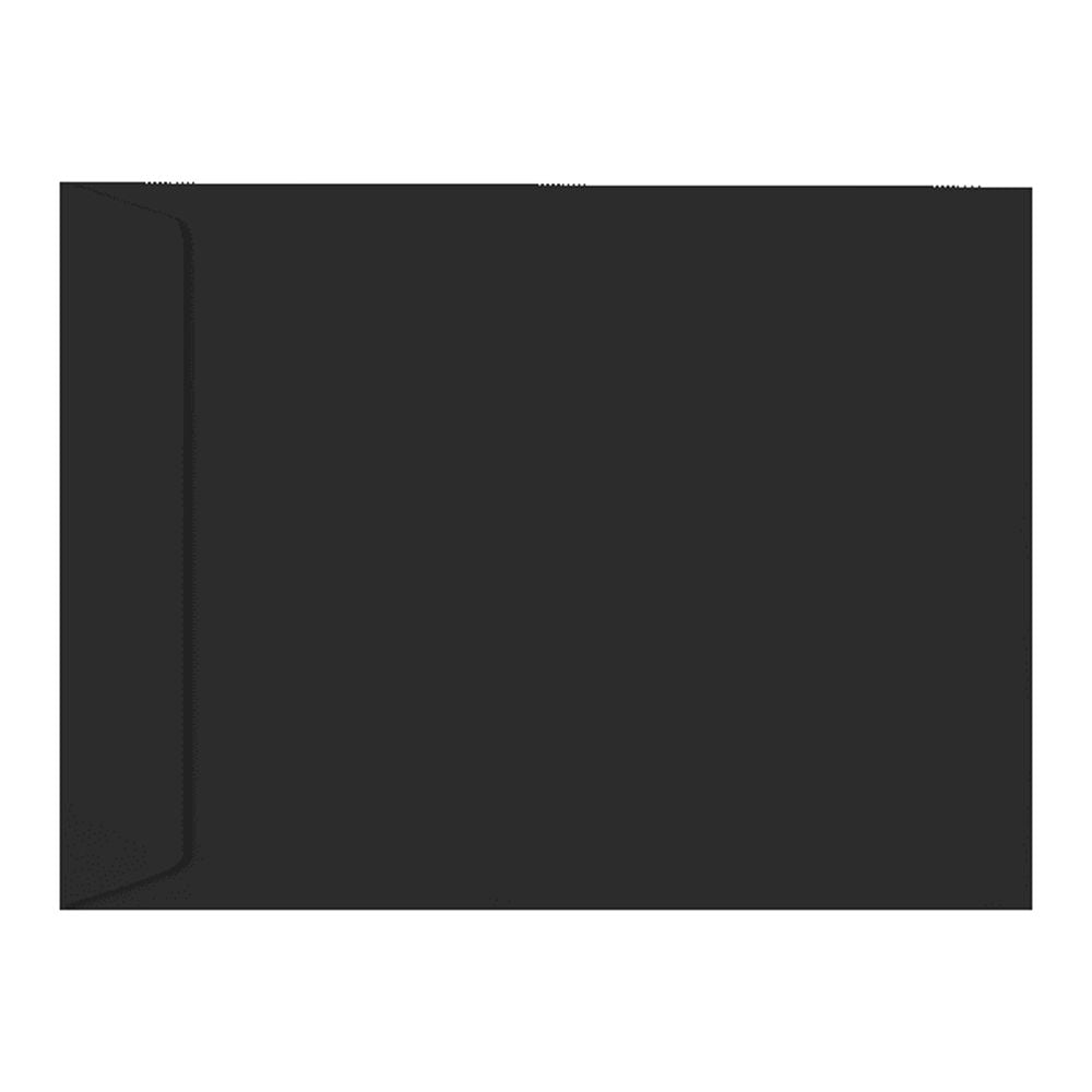 LUXPaper 8 1/2 x 10 1/2 Open End Envelopes, Midnight Black, 50/Pack